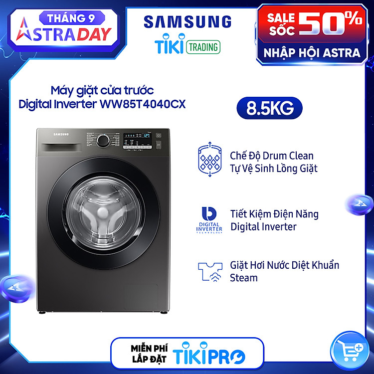 Top 5 máy giặt bán chạy nhất trên Tiki tháng 9 năm 2022